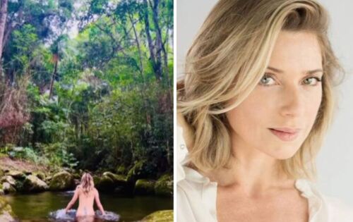 ***Let&iacute;cia Spiller esteve muito em alta na m&iacute;dia por conta de seu r&aacute;pido affair com Nizam, do &ldquo;BBB24&rdquo;, e o vai ou n&atilde;o vai do casal. Mas, na tarde de ter&ccedil;a-feira, 23 de abril, a atriz mostrou seu lado sexy, por&eacute;m conectada a natureza. A loira deixou toda a sua boa forma em um v&iacute;deo postado no Instagram, em que aparece completamente nua, deixando uma tatuagem a mostra e recebendo um &lsquo;salve&rsquo; na natureza.(Ofuxico)