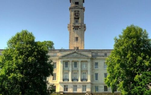 Campus da Universidade de Nottingham na Inglaterra