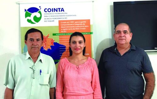 Pedro Freitas (Coordenador do COINTA), Tassia e Nilo Pe&ccedil;anha (Ambientalista)