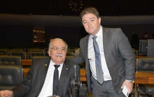 Edilson Magro e deputado federal Luiz Ovando (PP)