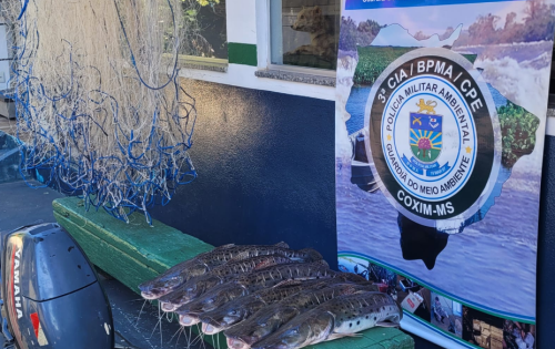 Petrechos, peixes e motor de barco apreendidos durante fiscaliza&ccedil;&atilde;o