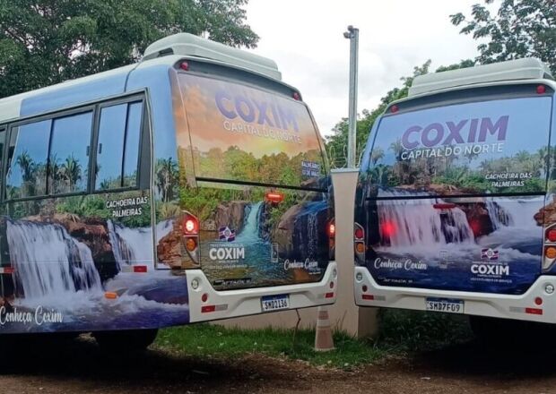 Novos micro-ônibus proporcionam confortos a pacientes e divulgam o turismo de Coxim