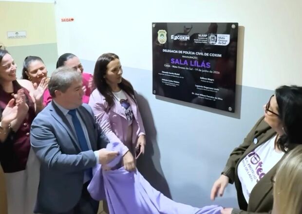 Coxim inaugura Sala Lil&aacute;s e fortalece atendimento humanizado &agrave;s v&iacute;timas de viol&ecirc;ncia