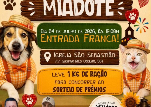 Arrai&aacute; da MIAdoTe promete m&uacute;sica, solidariedade e divers&atilde;o em prol dos animais resgatados