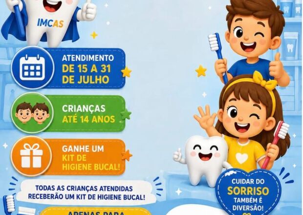  IMCAS promove a&ccedil;&atilde;o para incentivar cuidados com o sorriso das crian&ccedil;as em Coxim
