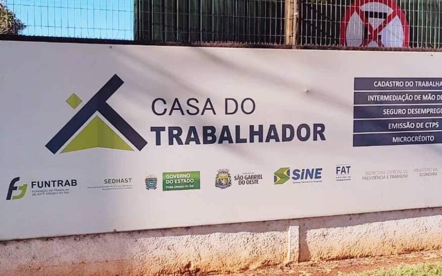 Semana começa com 34 vagas de emprego em São Gabriel do Oeste