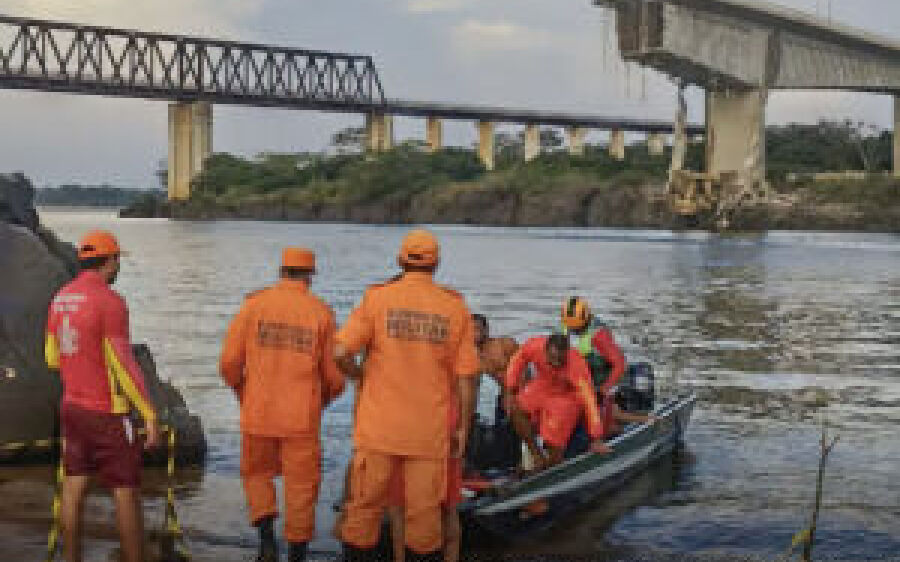 Ponte entre Tocantins e Maranhão desaba; uma morte é confirmada
