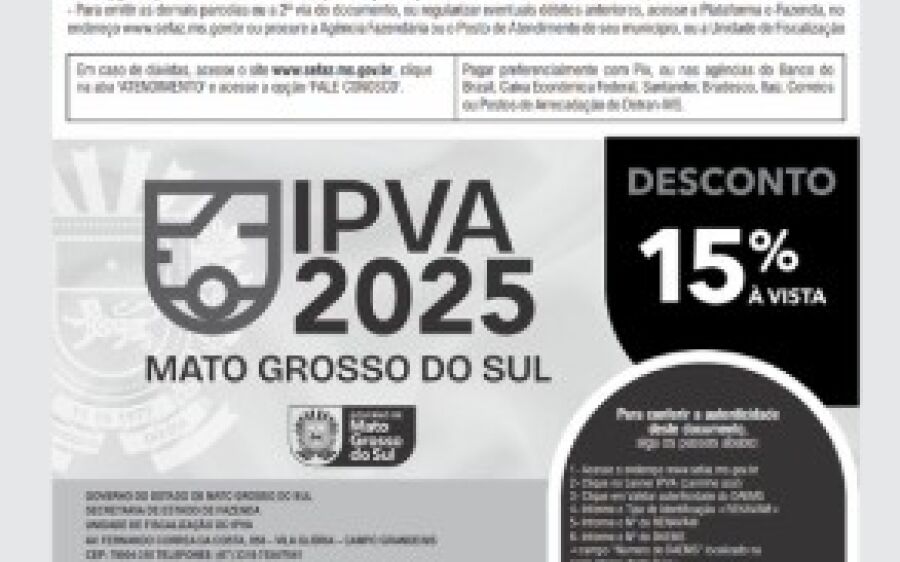 IPVA 2025: o que acontece se eu não pagar o imposto?