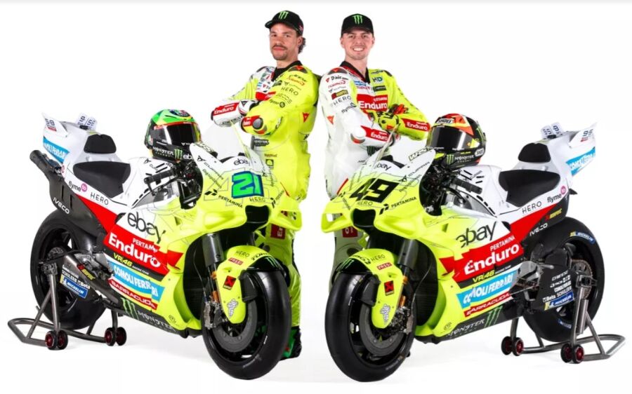 MotoGP: VR46 revela layout da moto de 2025 em Jacarta