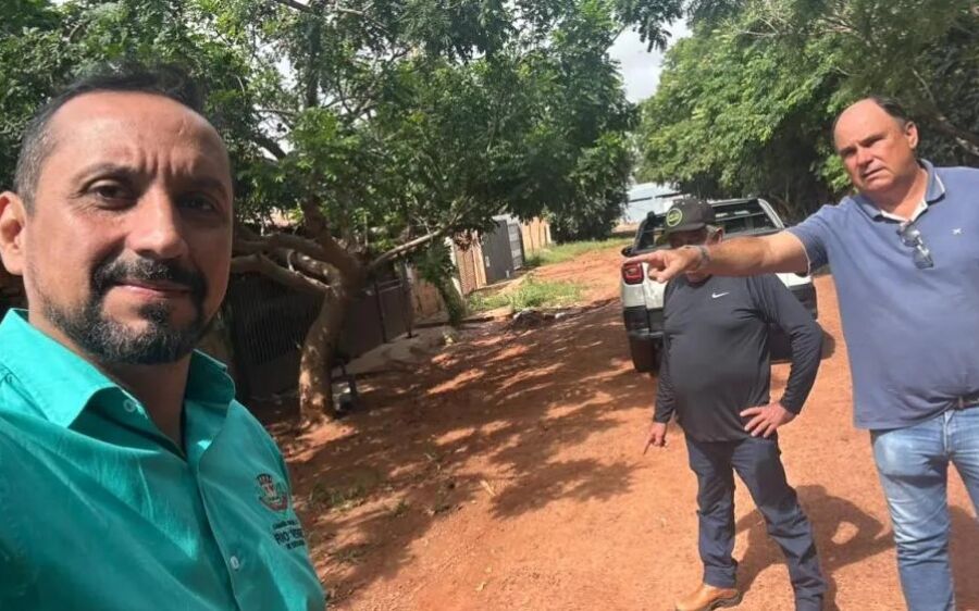 Ver. Joanes e secretário de obras buscam soluções para estragos causados pelas chuvas em Rio Verde