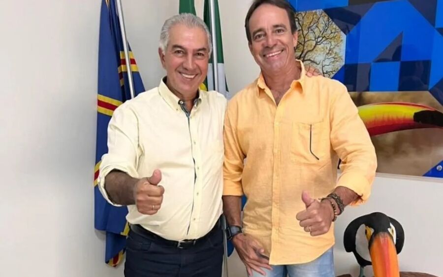 Flávio Brito busca parcerias para o desenvolvimento de Rio Verde em reunião com Reinaldo Azambuj