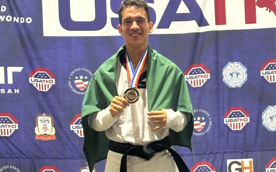 Lutador de MS garante pódio após 4 vitórias em campeonato nos EUA