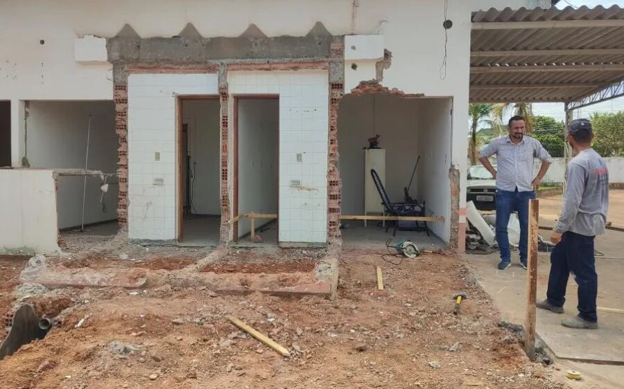 Vereador Joanes Pimentel acompanha reformas no Hospital Municipal de Rio Verde de MT/MS