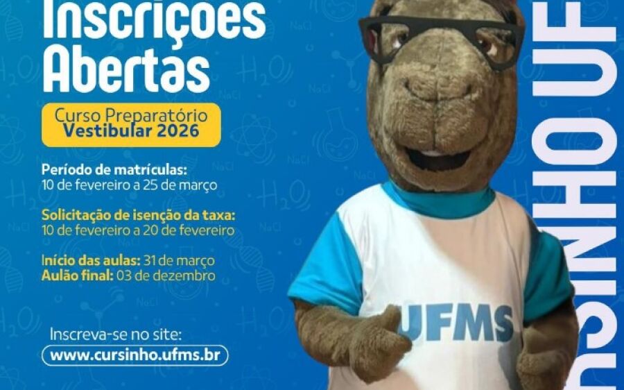Sonha em entrar na universidade? O Cursinho UFMS pode te ajudar