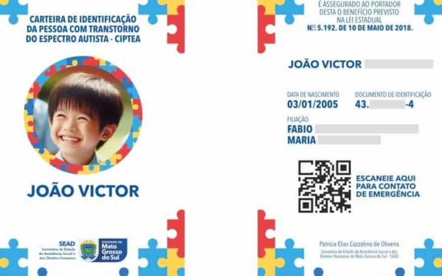 MS: Carteira Digital do Autista substitui laudo médico para desconto no IPVA

