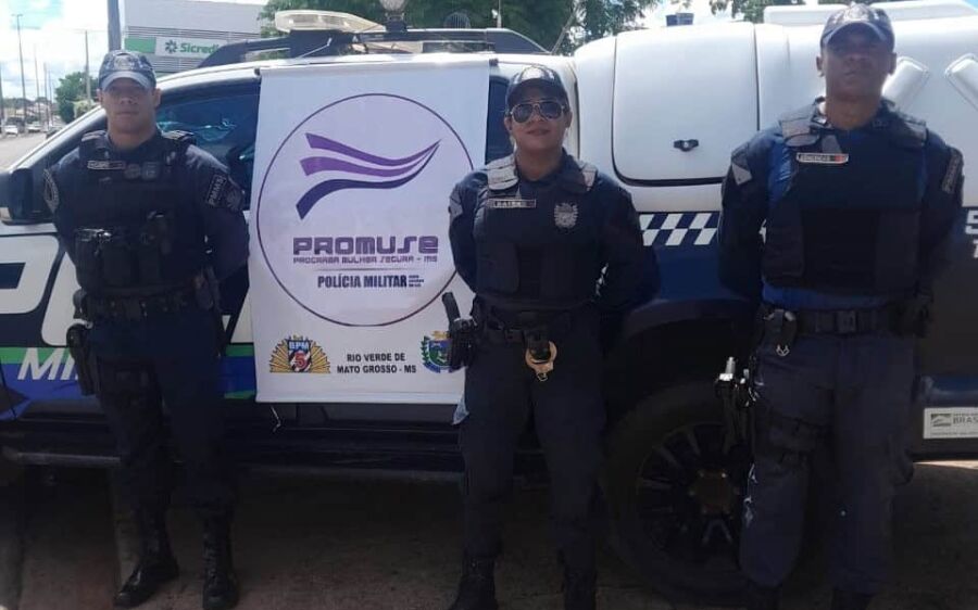 Polícia Militar realiza blitz educativa em Rio Verde para combater violência contra a mulher
