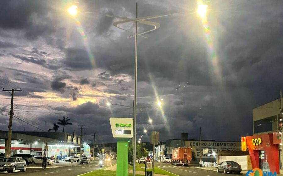 Coxim terá dia quente e com pancadas de chuva nesta terça-feira
