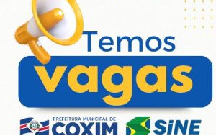 Vagas de emprego disponíveis no SINE de Coxim