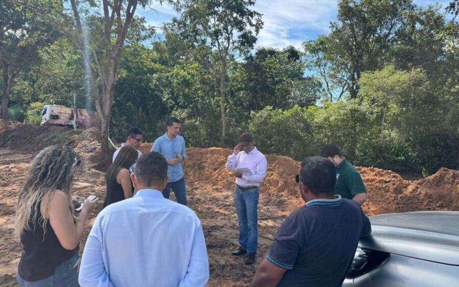 Vistoria técnica avalia condições do Aterro de Resíduos da Construção Civil em Coxim