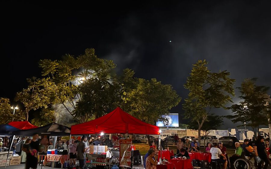 As comemorações pelos 127 anos de Coxim começaram com noite familiar na Praça da Concha