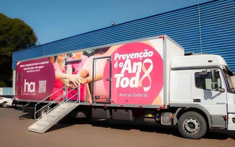 Carreta do Amor chega a Coxim para oferecer exames de mamografia gratuitos