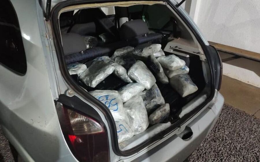 PRF apreende mais de 350 kg de drogas após perseguição na BR-267, em MS
