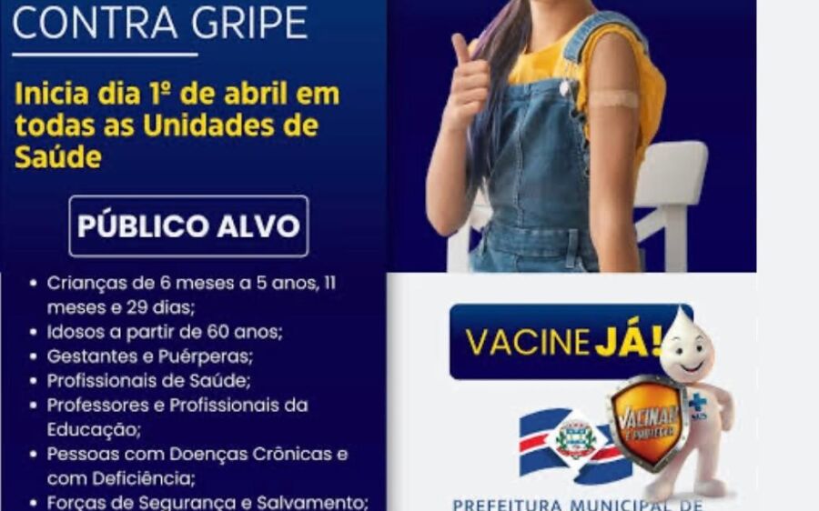 A importância de se vacinar contra a influenza: Coxim inicia campanha de vacinação contra a gripe