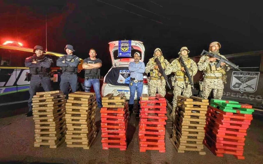 Ação integrada das polícias apreende 274 kg de maconha e prende traficante em Costa Rica
