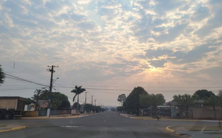 Segunda-feira será de tempo firme na região norte de MS, com sol e poucas nuvens