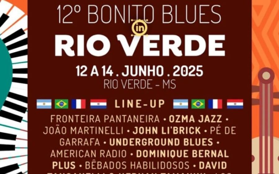Bonito Blues Festival volta a Rio Verde com shows nacionais e internacionais em três dias 