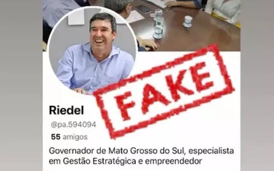 Governador de Mato Grosso do Sul denuncia perfil falso dele criado para dar golpes