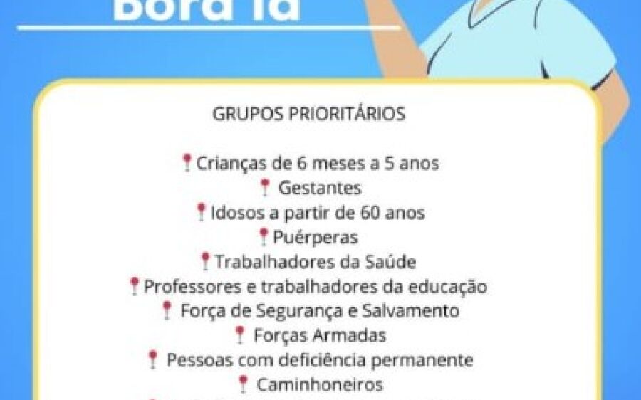 Sábado é Dia D de Vacinação contra a Influenza em Coxim: Unidades de Saúde Atendem das 7h às 13h