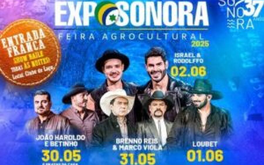 Sonora confirma programação festiva da ExpoSonora em comemoração aos seus 37 anos
