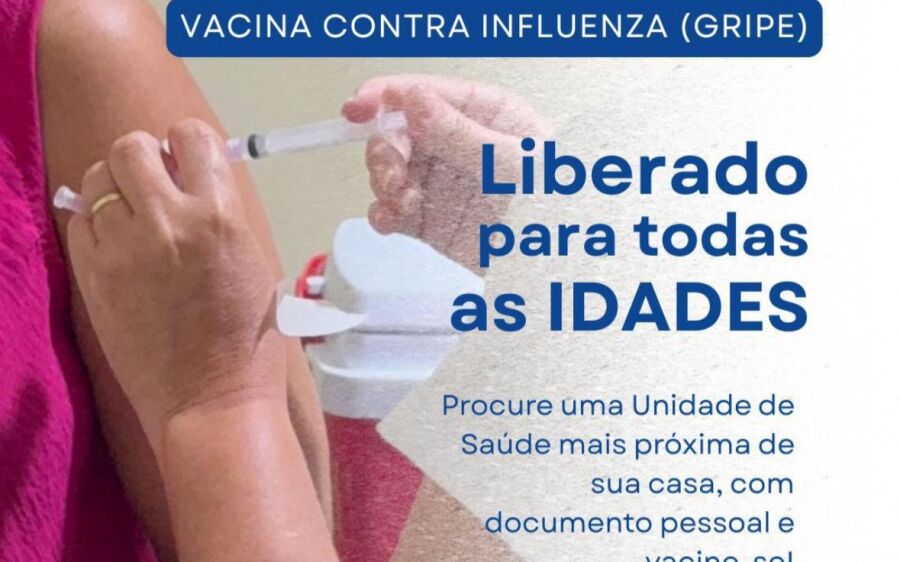 Vacina contra a Influenza está liberada para todas as idades em Coxim