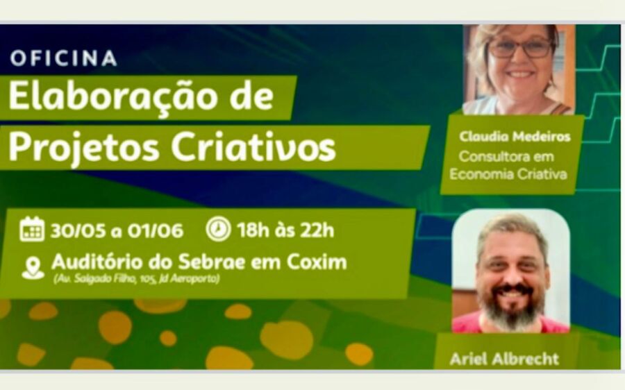 Coxim Recebe Oficina de Projetos Criativos com Especialistas Reconhecidos