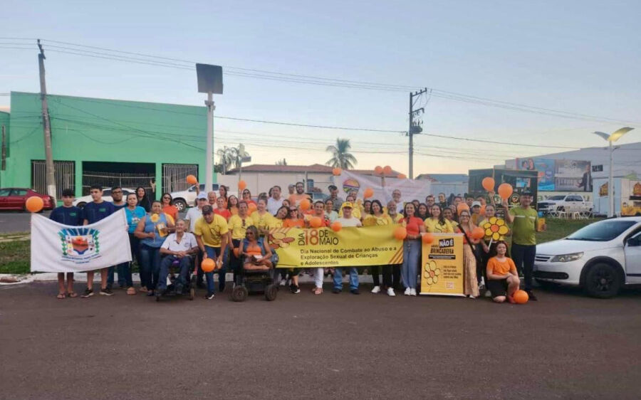       Delegacia da Mulher participa de caminhada do maio Laranja em Coxim