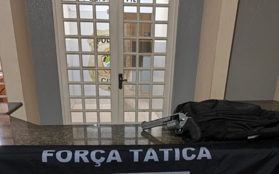 Polícia Militar age rápido, prende autor de furto e recupera revólver em Coxim
