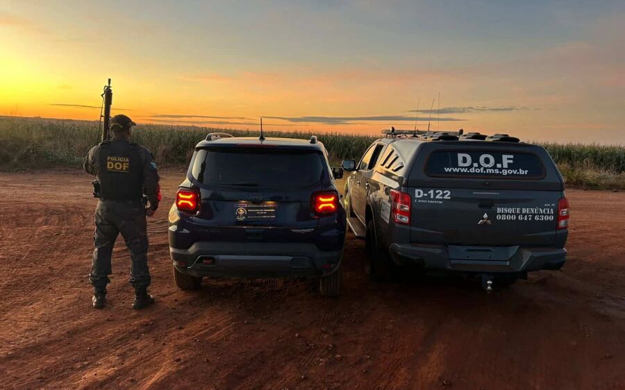 Policiais do DOF recuperam veículo roubado no RJ e prendem suspeito em MS
