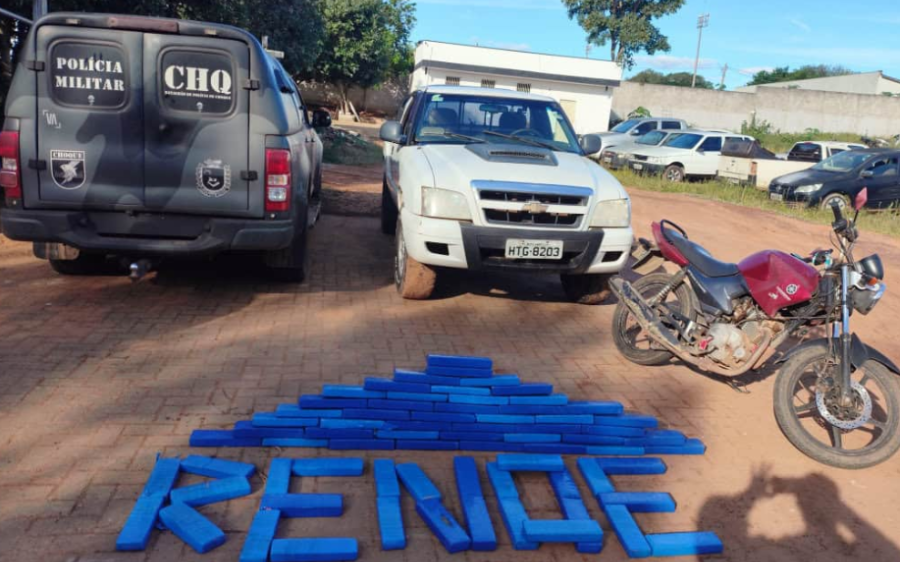 Choque prende trio em Coxim e encontra depósito de drogas em pesqueiro com 69 tabletes de maconha
