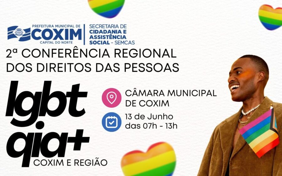 Coxim sediará Conferência Regional Norte dos Direitos das Pessoas LGBTQIA+ nesta sexta-feira