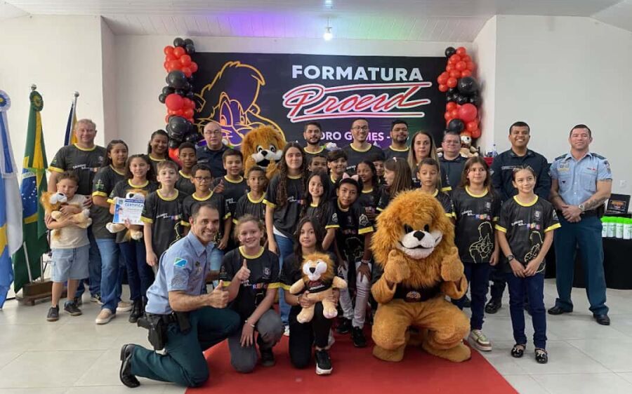 Proerd realiza formatura em Pedro Gomes com homenagens, premiações e participação de autoridades
