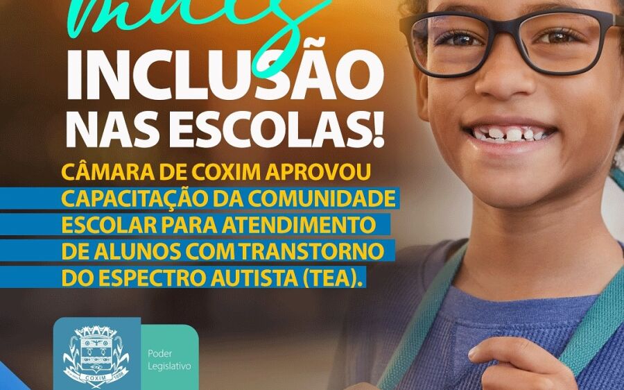 Câmara de Coxim aprova projeto para capacitação escolar focada no atendimento a alunos com autismo