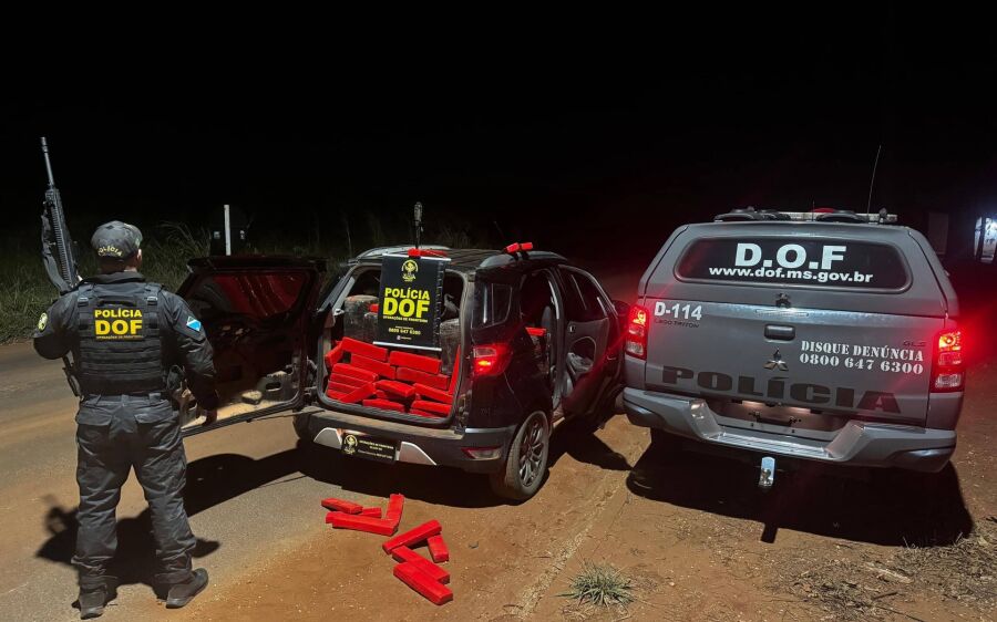 Perseguição na MS-270 termina com apreensão de 520 kg de maconha em Dourados
