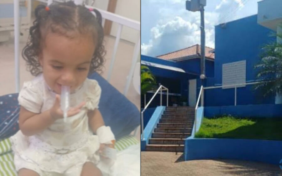 Mãe de criança vítima de estupro é escoltada pela polícia após protesto em Camapuã
