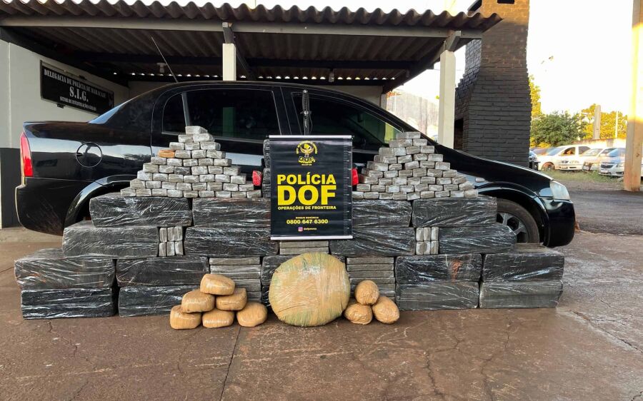 Polícia apreende 522 quilos de maconha e prende suspeito durante operação em Maracaju
