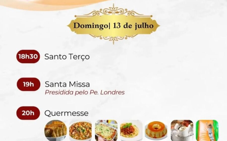 Domingo especial marca a programação da 130ª Festa do Divino Espírito Santo em Coxim
