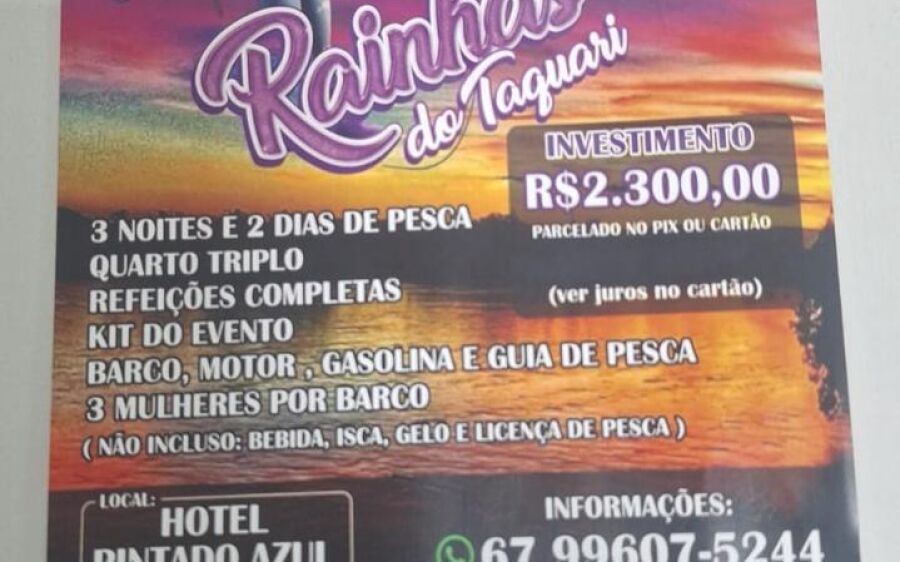 Coxim se prepara para receber o 2&ordm; Encontro Rainhas do Taquari com pesca, m&uacute;sica e muita divers