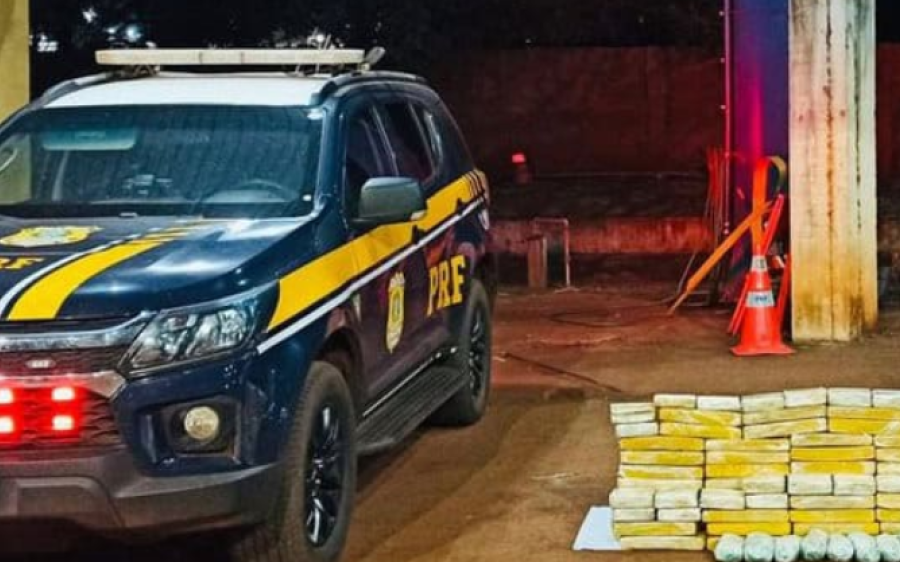Polícia apreende 76 kg de maconha e skunk em abordagem na BR-267, em Rio Brilhante
