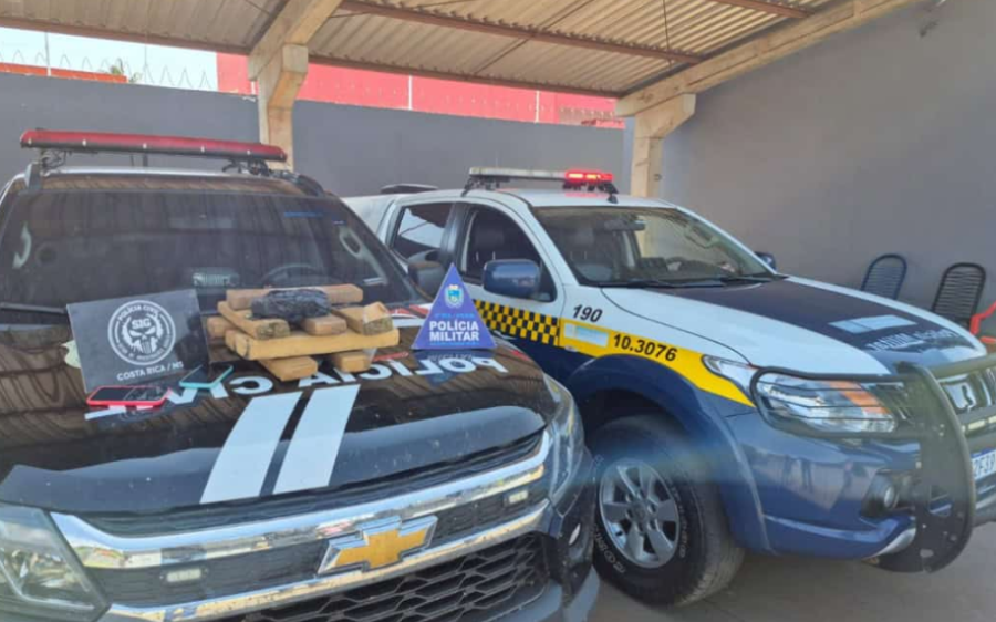 Droga escondida em casa e em mata é apreendida em operação das polícias em Costa Rica
