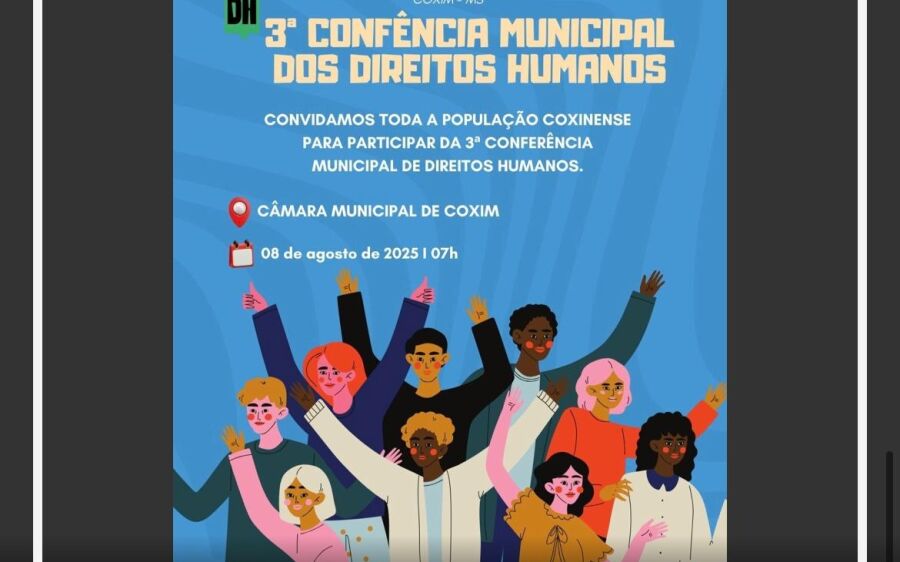 Coxim discute o futuro dos direitos humanos em evento histórico com participação popular e debate 